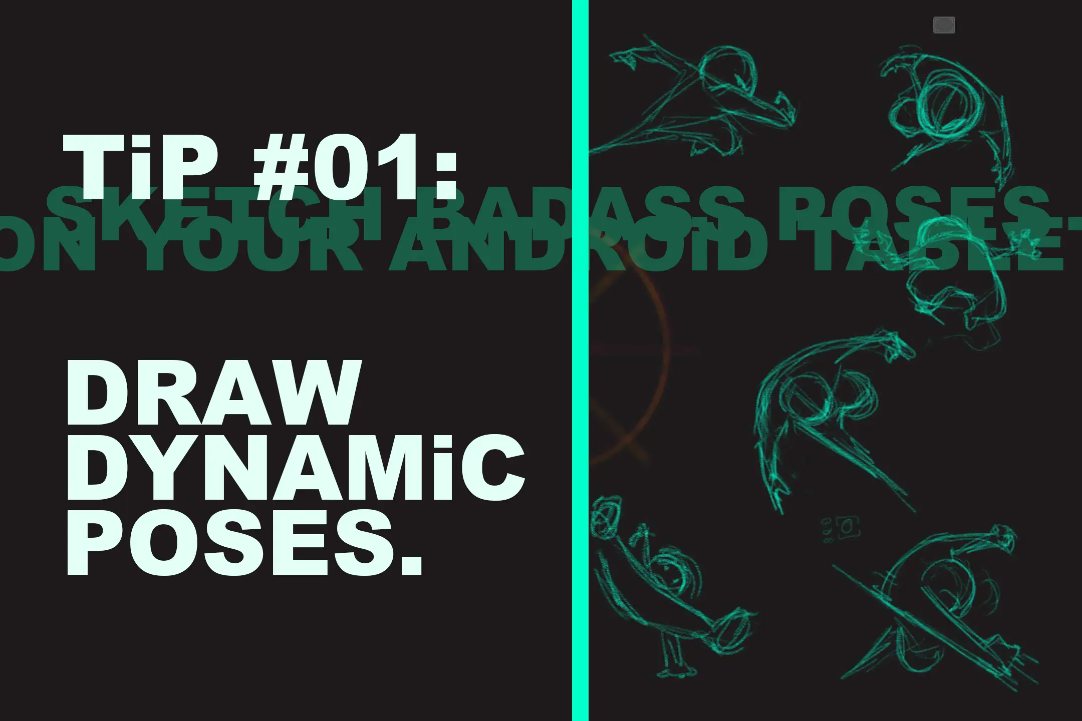 Tip 01: How To Draw Badass Poses